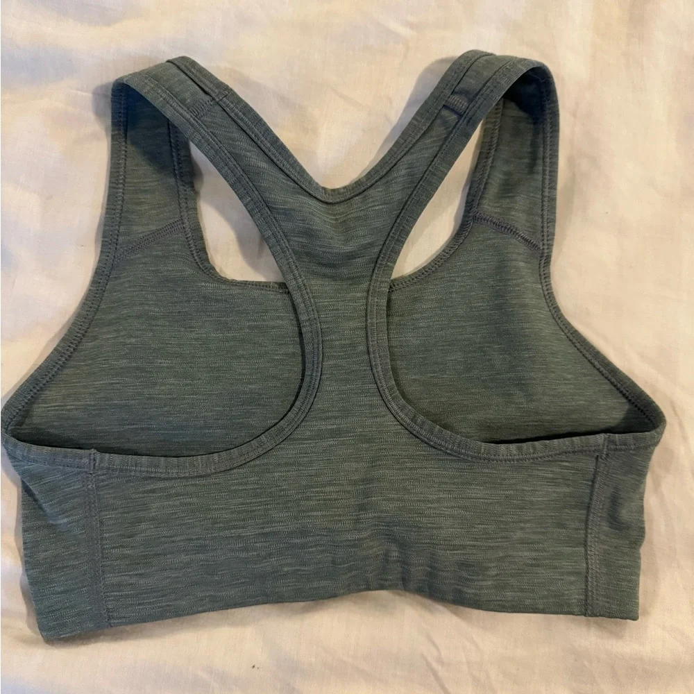 Nike Logo Gray Sports Bra